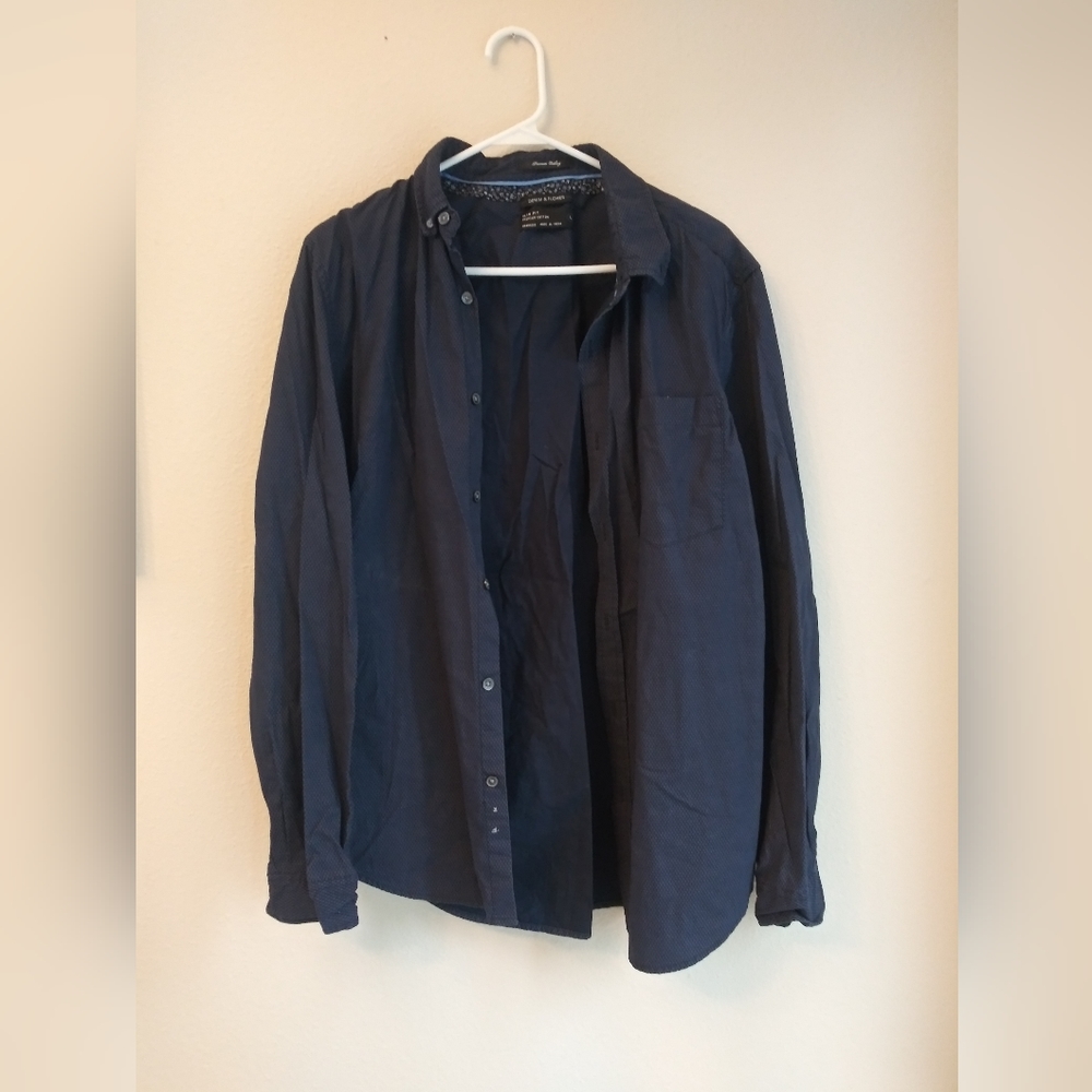 Denim and Flower Men's Button Down
